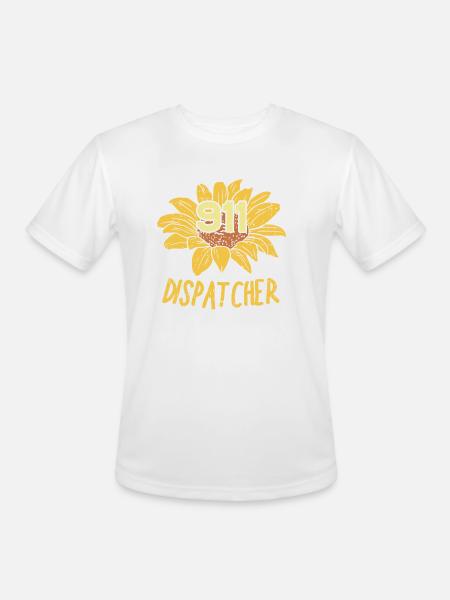 911 Dispatcher - Men's Moisture Wicking Performance T-Shirt - white