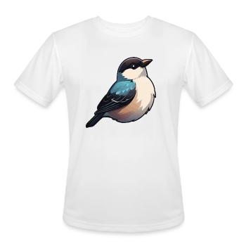 Vintage Bird Icon - Men's Moisture Wicking Performance T-Shirt - white - Front - Jackson (183cm)