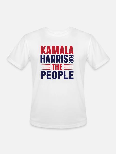 KAMALA HARRIS THE PEOPLE - Men's Moisture Wicking Performance T-Shirt - white