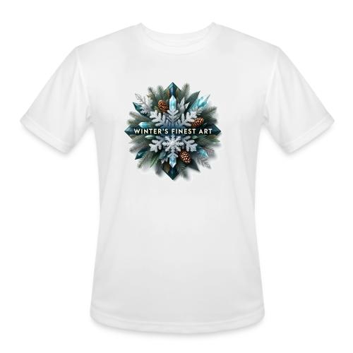 Intricate Frozen Evergreen T-Shirt - Men's Moisture Wicking Performance T-Shirt