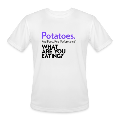 Potatoes. Real Food. Real Performance. - Men's Moisture Wicking Performance T-Shirt