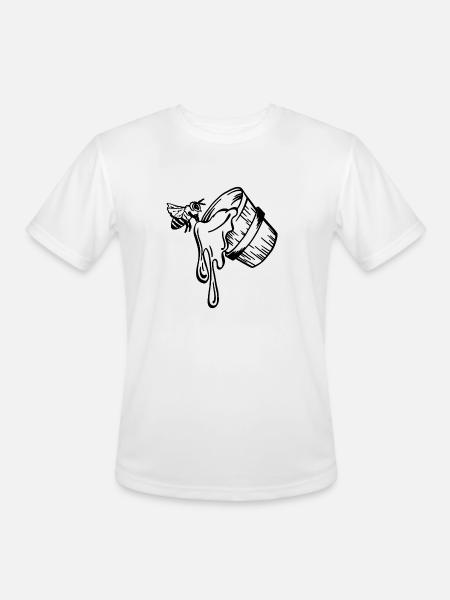 honey bucket - Men's Moisture Wicking Performance T-Shirt - white