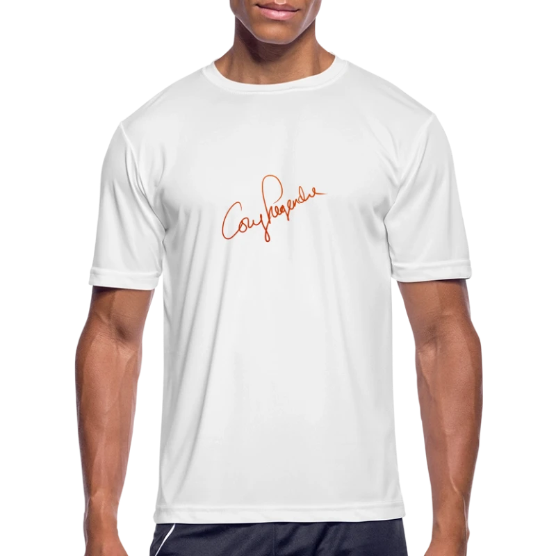 Cory Legendre (Red Signature) - Men's Moisture Wicking Performance T-Shirt