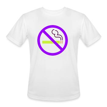 marceline no smoking - Men's Moisture Wicking Performance T-Shirt - white - Front - Jackson (183cm)