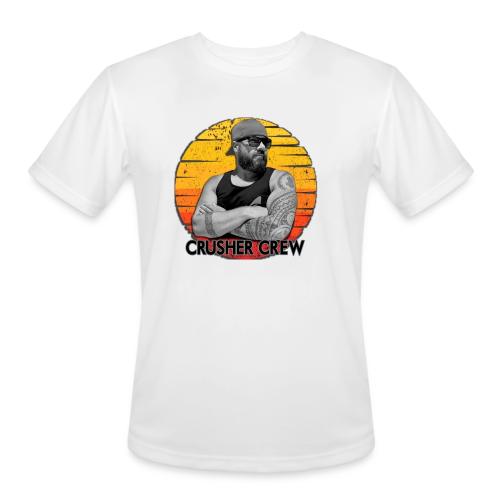 Crusher Crew Carl Crusher Sunset Circle - Men's Moisture Wicking Performance T-Shirt