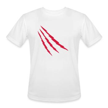 scratch wound injured - Men's Moisture Wicking Performance T-Shirt - white - Front - Jackson (183cm)
