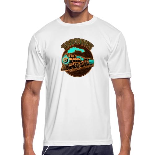 Tracorum Cosmic Train - Men's Moisture Wicking Performance T-Shirt