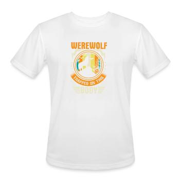 Halloween Werewolf Moon Witching Gift Idea - Men's Moisture Wicking Performance T-Shirt - white - Front - Jackson (183cm)