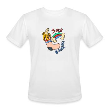 Sock Banana - Men's Moisture Wicking Performance T-Shirt - white - Front - Jackson (183cm)