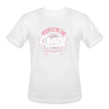 Marriage Wedding Wedding Day Gift - Men's Moisture Wicking Performance T-Shirt - white - Front - Jackson (183cm)