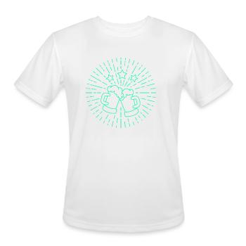 Beer - Men's Moisture Wicking Performance T-Shirt - white - Front - Jackson (183cm)