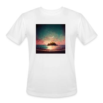 Birthdayparty in paradise - Men's Moisture Wicking Performance T-Shirt - white - Front - Jackson (183cm)