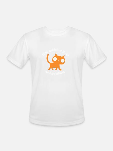 Just Making It Up - Men's Moisture Wicking Performance T-Shirt - white