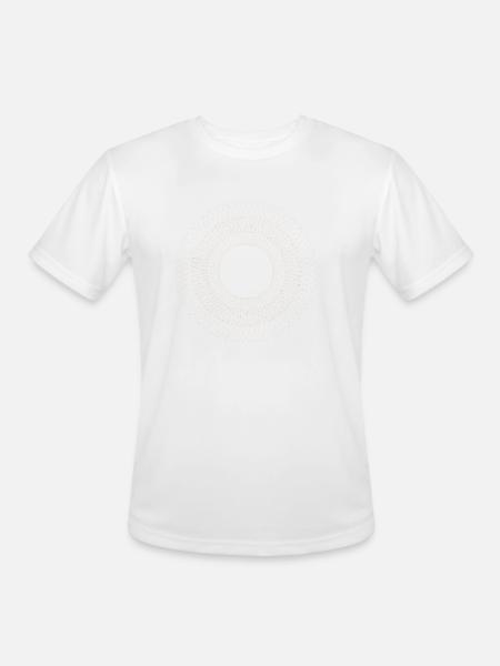 Abstract Dot Design - Men's Moisture Wicking Performance T-Shirt - white