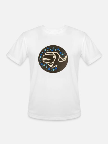 The Grim Raptor - Men's Moisture Wicking Performance T-Shirt - white