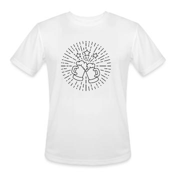 Beer - Men's Moisture Wicking Performance T-Shirt - white - Front - Jackson (183cm)