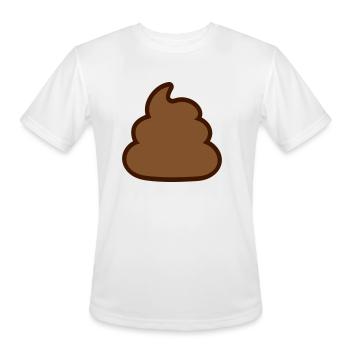 shit pile disgusting icon - Men's Moisture Wicking Performance T-Shirt - white - Front - Jackson (183cm)