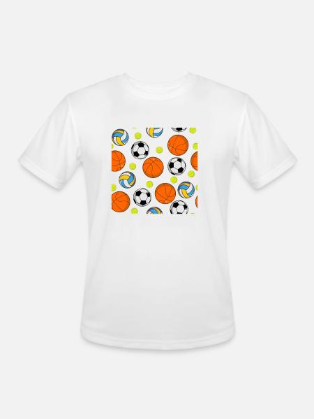 All sports Fan - Men's Moisture Wicking Performance T-Shirt - white