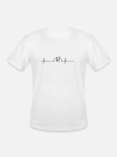 Cycling Cardio - Men's Moisture Wicking Performance T-Shirt - white