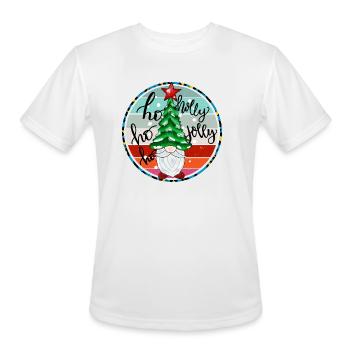 Gnome Holly Jolly Christmas - Men's Moisture Wicking Performance T-Shirt - white - Front - Jackson (183cm)