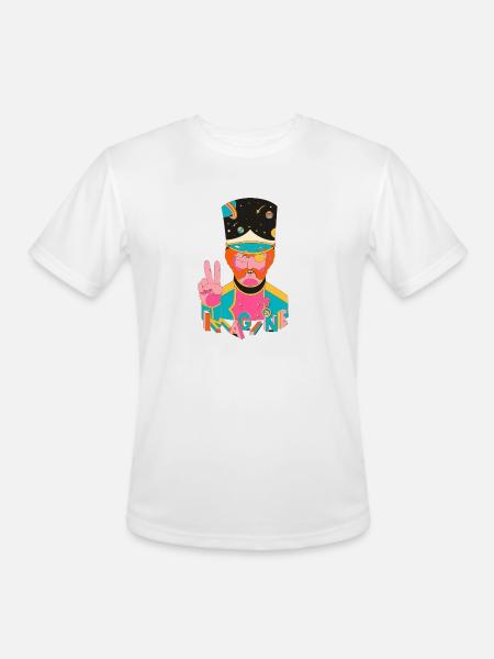 imagine - Men's Moisture Wicking Performance T-Shirt - white