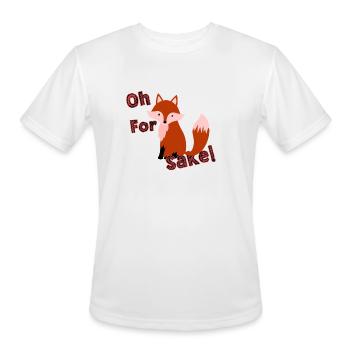 Oh, for Fox Sake! - Men's Moisture Wicking Performance T-Shirt - white - Front - Jackson (183cm)