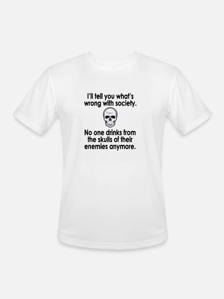 wrong society - Men's Moisture Wicking Performance T-Shirt - white