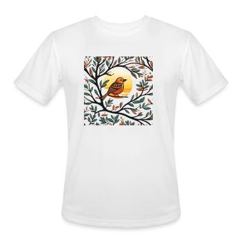 Sunset Serenade - Men's Moisture Wicking Performance T-Shirt - white - Front - Jackson (183cm)