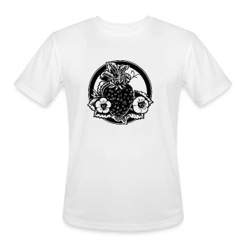 Strawberry Fruit Berries - Men's Moisture Wicking Performance T-Shirt - white - Front - Jackson (183cm)
