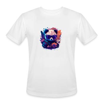 FASHION BEAR - Men's Moisture Wicking Performance T-Shirt - white - Front - Jackson (183cm)