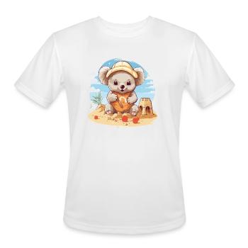 Tiny Dreams in the Sand - Men's Moisture Wicking Performance T-Shirt - white - Front - Jackson (183cm)