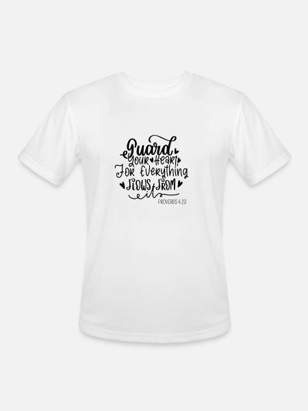 Guard your heart - Men's Moisture Wicking Performance T-Shirt - white