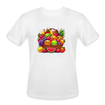 Colours fruits - Men's Moisture Wicking Performance T-Shirt - white - Front - Jackson (183cm)