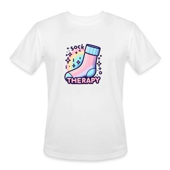 Stocking: Sock therapy - Men's Moisture Wicking Performance T-Shirt - white - Front - Jackson (183cm)