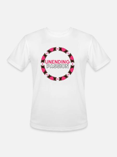 Unending Passion - Men's Moisture Wicking Performance T-Shirt - white