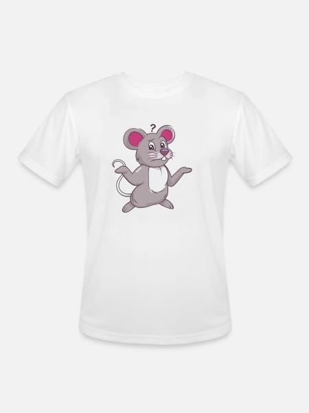 Not So Mouse - Men's Moisture Wicking Performance T-Shirt - white