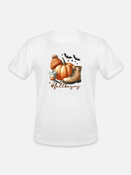 Fall Basics - Men's Moisture Wicking Performance T-Shirt - white