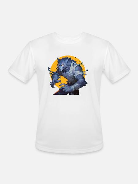 Werewolf Halloween - Men's Moisture Wicking Performance T-Shirt - white