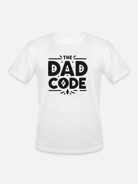The Dad Code - Men's Moisture Wicking Performance T-Shirt - white