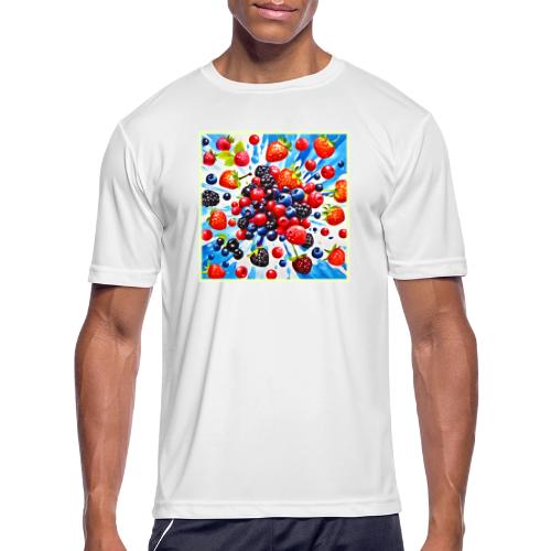 Colorful Berry Fiesta Design - Men's Moisture Wicking Performance T-Shirt