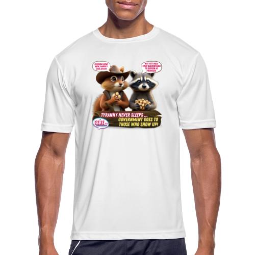 Freedom Squirrel and Raccoon - Men's Moisture Wicking Performance T-Shirt
