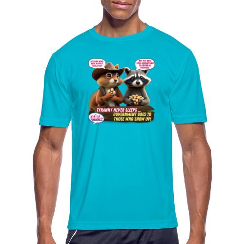 Freedom Squirrel and Raccoon - Men's Moisture Wicking Performance T-Shirt
