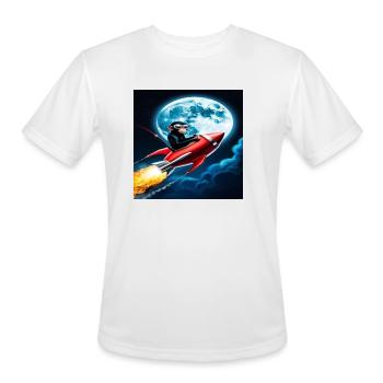 Leonardo Phoenix A sleek spider - Men's Moisture Wicking Performance T-Shirt - white - Front - Jackson (183cm)