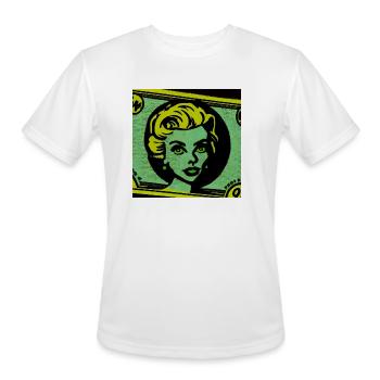Dolla Dolla - Men's Moisture Wicking Performance T-Shirt - white - Front - Jackson (183cm)