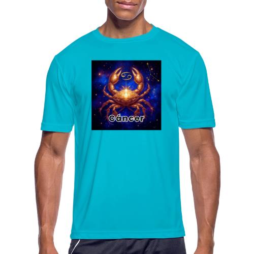 Cancer zodiac designs, constellations, universe - Men's Moisture Wicking Performance T-Shirt