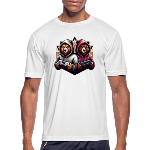 2 grizzlies gamer bears - Men's Moisture Wicking Performance T-Shirt
