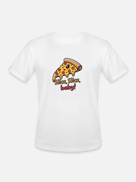 Slice Slice Baby - Men's Moisture Wicking Performance T-Shirt - white
