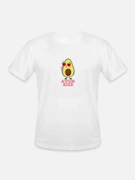 Avo LOVe - Men's Moisture Wicking Performance T-Shirt - white