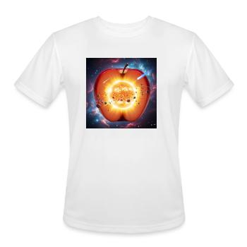 Cosmic Core Apple - Men's Moisture Wicking Performance T-Shirt - white - Front - Jackson (183cm)