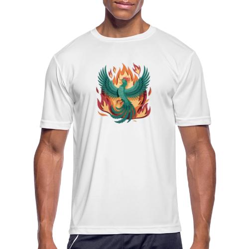 Phoenix Rising Mythical Fire Bird Fantasy Design - Men's Moisture Wicking Performance T-Shirt